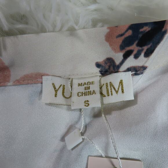 YUMI KIM Gypset Cream Pink Maxi Skirt Floral French Maison Size Small - Picture 7 of 7